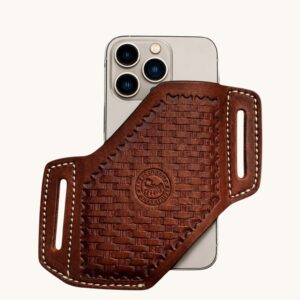 brown leather cover