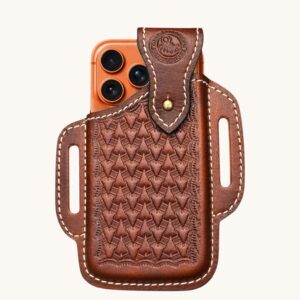 branded leather cover