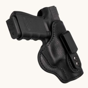 Handmade Genuine Leather Gun Cover Black