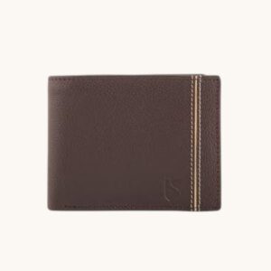 leather handmade bifold wallet brown