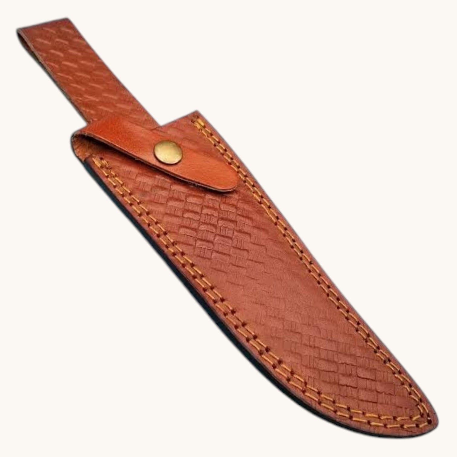handmade bowie knife leather sheath tan brown handmade bowie knife leather sheath tan brown