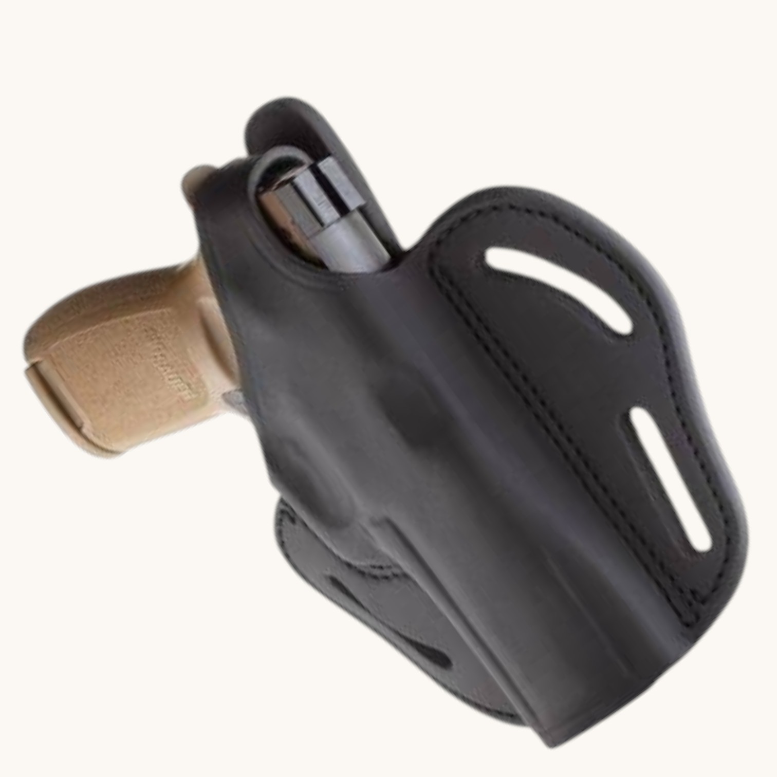 handmade genuine leather revolver holster – brown handmade genuine leather revolver holster – brown