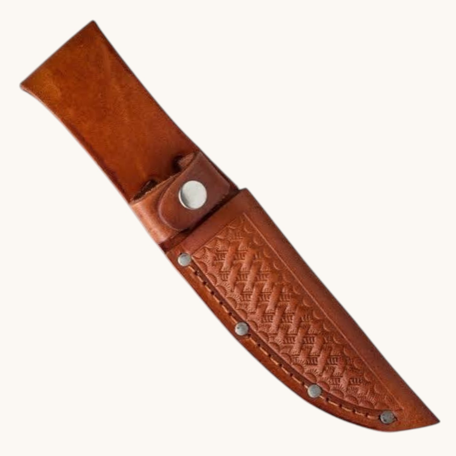 handmade hunting knife sheath – brown handmade hunting knife sheath – brown