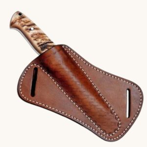 handmade hunting knife sheath – brown