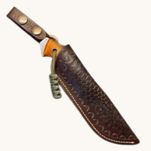 Leather Bowie Knife Sheath -brown